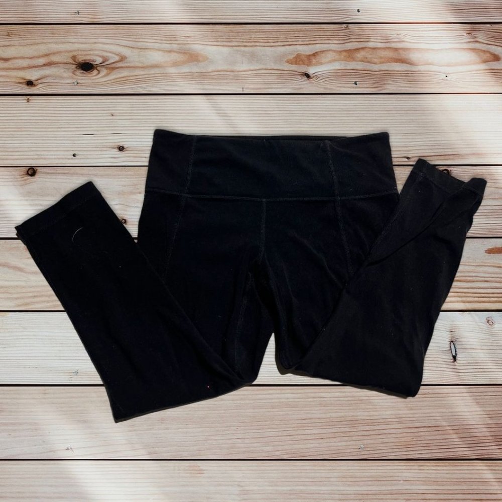 Athleta Black Cropped Leggings Size Small